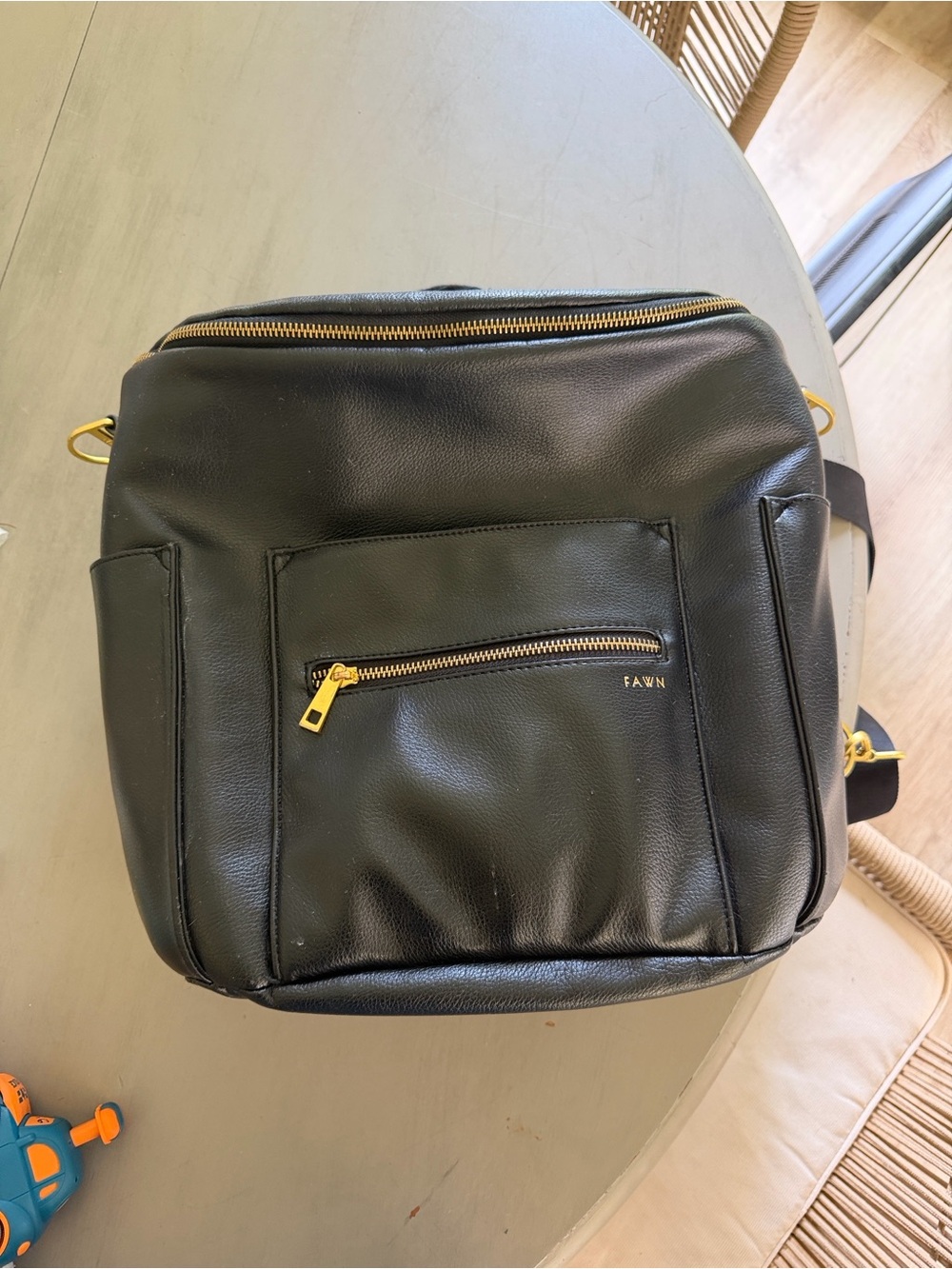 Fawn Design Black Original Diaper Bag